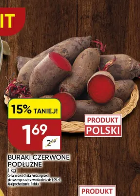 Buraki czerwone podłużne promocja w Chata Polska