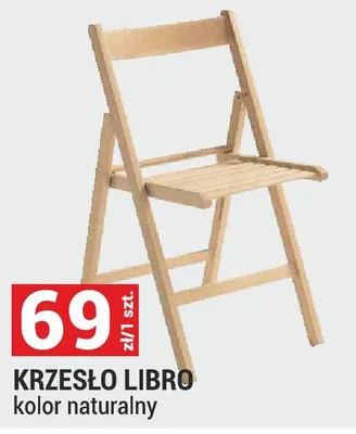 Krzesło Libro kolor naturalny promocja w Merkury Market