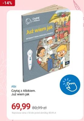 Książka interaktywna Czytaj z Albikiem. Już wiem jak Albi promocja w Smyk