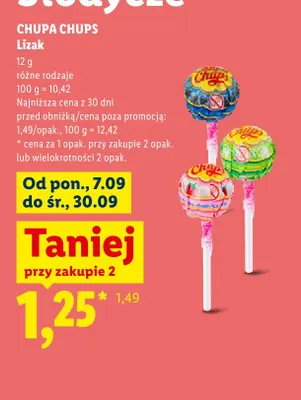 Lizak Chupa Chups promocja w Lidl