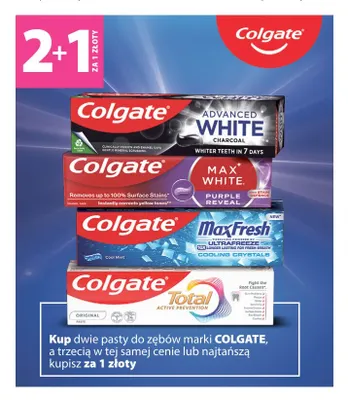 Pasty do zębów Colgate promocja w Hebe