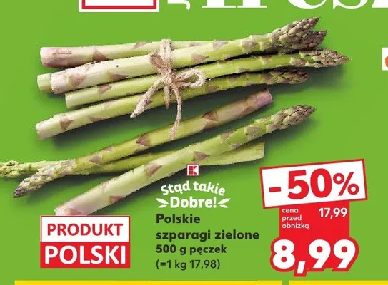 Szparagi zielone Stąd Takie Dobre! promocja w Kaufland