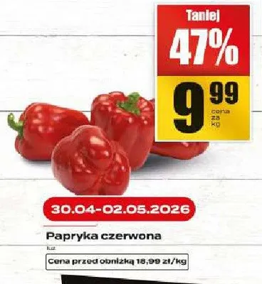 Papryka czerwona promocja w Supeco