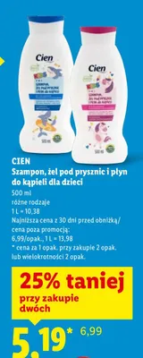 Szampon, żel pod prysznic i płyn do kąpieli dla dzieci promocja w Lidl