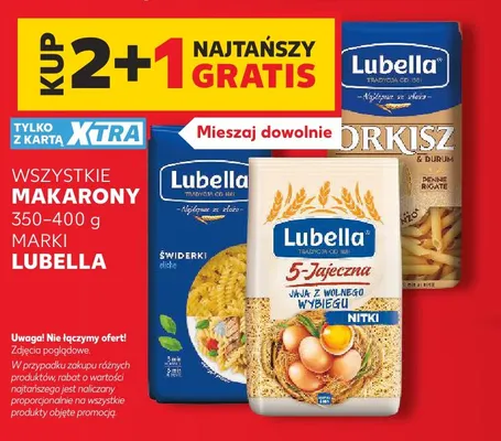 Makaron Orkisz & Durum penne rigate Lubella promocja w Kaufland
