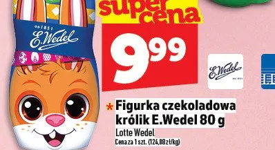 Figurka czekoladowa królik E.Wedel promocja w TOPAZ