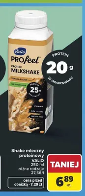 Shake mleczny proteinowy Valio PROfeel promocja w Carrefour