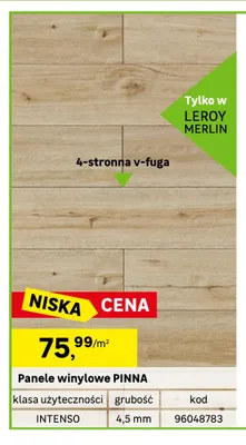 Panele winylowe Pinna Artens promocja w Leroy Merlin