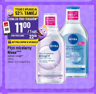 Płyn micelarny Nivea odświeżający promocja w POLOmarket
