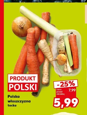 Polska włoszczyzna tacka promocja w Kaufland