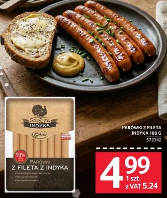 Parówki z fileta indyka 180 G promocja w Selgros