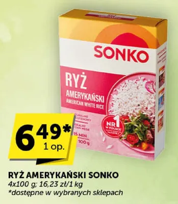 Ryż amerykański Sonko promocja w Groszek