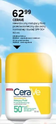 Fluid przeciwsłoneczny matujący CeraVe SPF 50+ promocja w Ziko Dermo