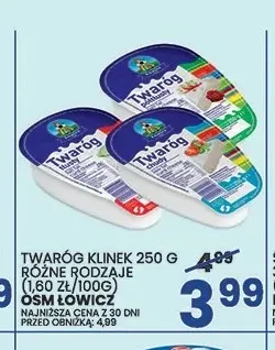 Twaróg klinek OSM Łowicz promocja w Wafelek