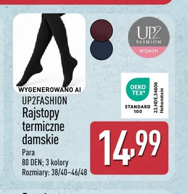 Rajstopy termiczne damskie UP2Fashion promocja w Aldi