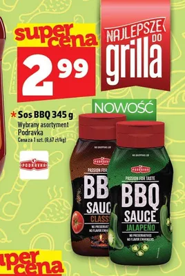 Sos BBQ Classic Podravka promocja w TOPAZ