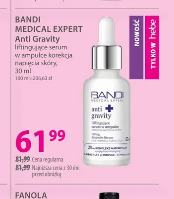 Liftingujące serum w ampułce korekcja napięcia skóry Anti Gravity Bandi Medical Expert promocja w Hebe