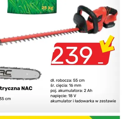 Nożyce do żywopłotu akumulatorowe promocja w Bricomarche