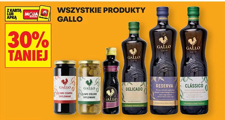 Wszystkie produkty Gallo -30% promocja w Biedronka
