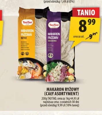 Makaron ryżowy TaoTao promocja w Arhelan