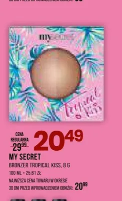 Bronzer Tropical Kiss MY SECRET promocja w Drogerie Natura