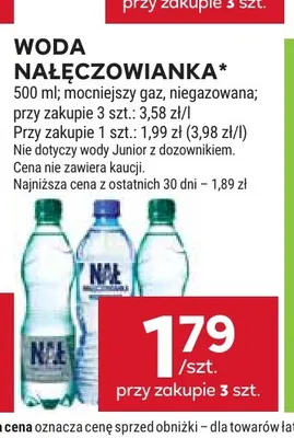 Woda gazowana Nałęczowianka mocniejszy gaz promocja w Stokrotka