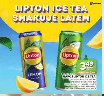 Napój Lipton Ice Tea Green promocja w Stokrotka