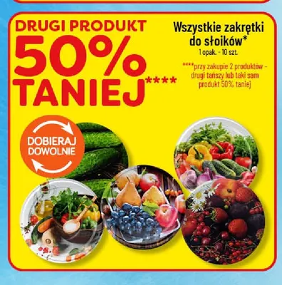 Zakrętki do słoików promocja w POLOmarket