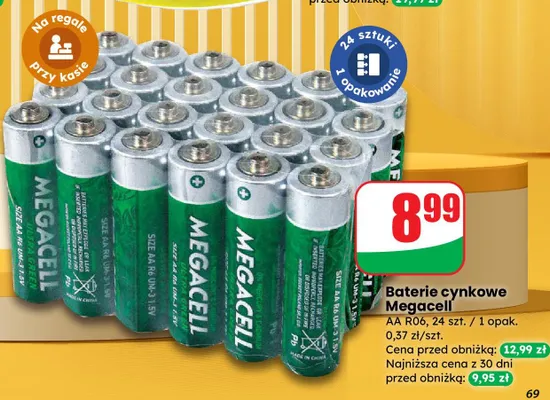 Baterie cynkowe AA R06 promocja w Dino
