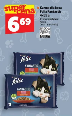 Karma dla kota Felix Fantastic 4-pak 85g promocja w TOPAZ