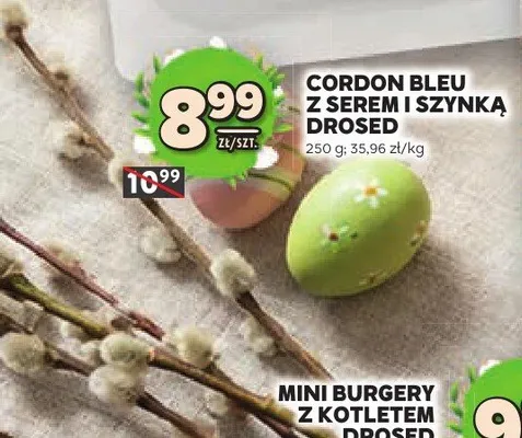 Cordon bleu z serem i szynką drosed promocja w Stokrotka