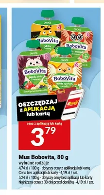 Mus owocowy Bobovita promocja w Twój Market