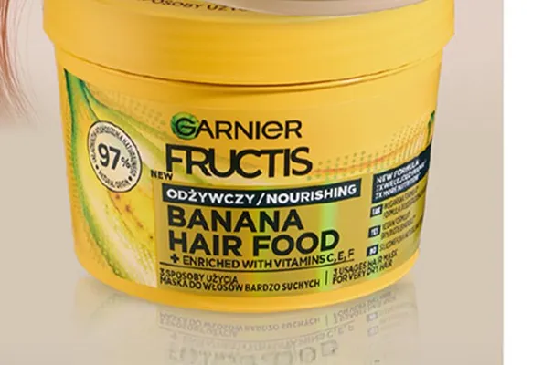 Maska do włosów Garnier Fructis Banana Hair Food promocja w Biedronka