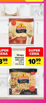 Wrapy Grilled Mission promocja w Carrefour