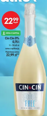 Wino bezalkoholowe Cin Cin 0% promocja w Żabka