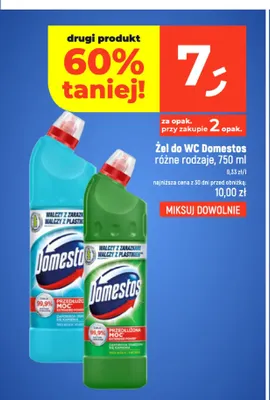 Żel do WC Domestos promocja w Dealz