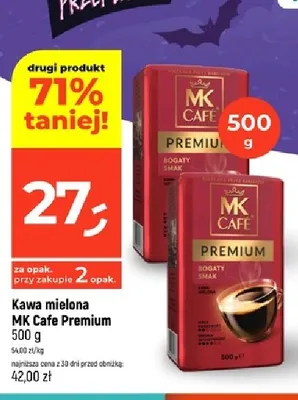 Kawa mielona MK Cafe Premium promocja w Dealz