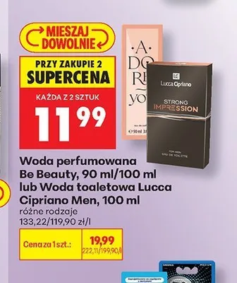 Woda toaletowa Lucca Cipriano Men Strong Impression promocja w Biedronka