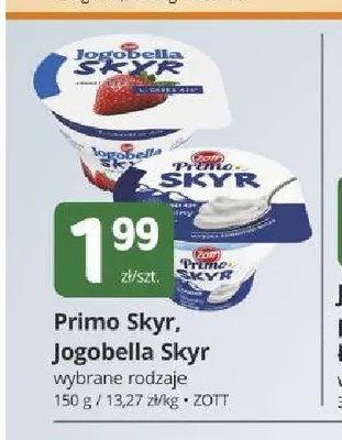 Jogurt Jogobella Skyr Zott promocja w Marketvita