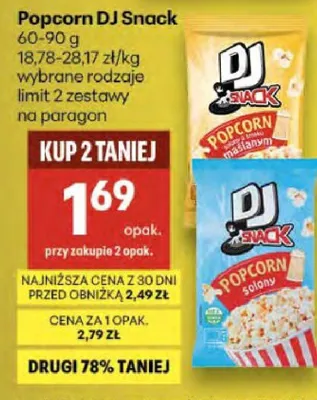 Popcorn promocja w Delikatesy Centrum