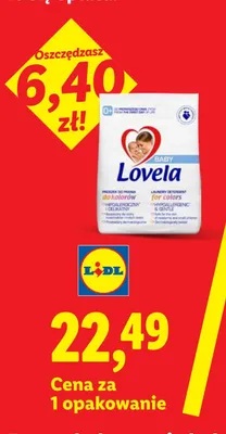 Proszek do prania kolorów Lovela Baby promocja w Lidl