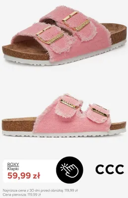 Klapki Roxy promocja w CCC