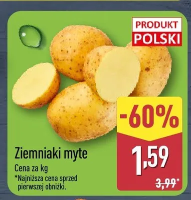 Ziemniaki myte promocja w Aldi