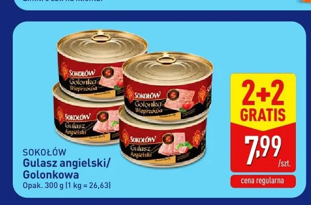 Gulasz angielski Sokołów promocja w Aldi