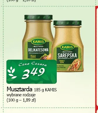 Musztarda Kamis promocja w CEZAR Delikatesy