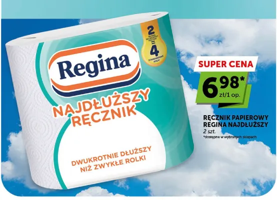 Ręcznik papierowy Regina Najdłuższy promocja w ABC