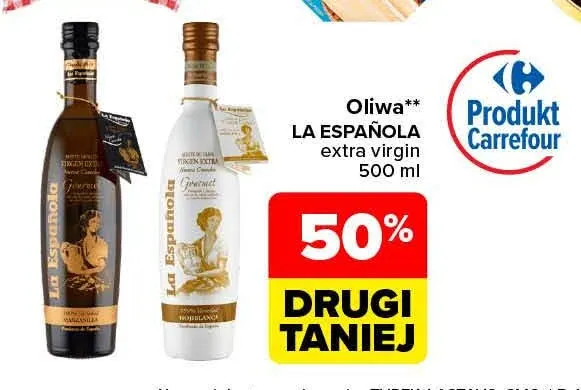Oliwa extra virgin La Española promocja w Carrefour Market
