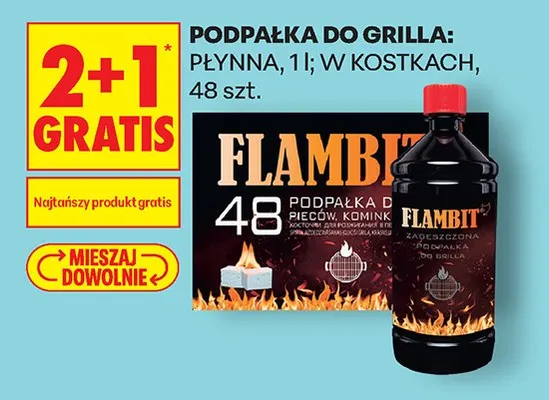 Podpałka do grilla 2+1 GRATIS promocja w Biedronka