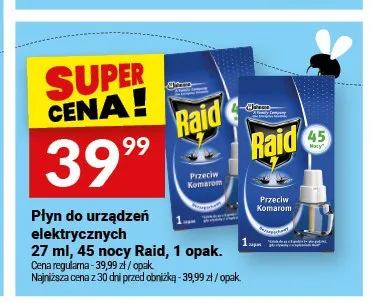 Płyn do urządzeń elektrycznych 27ml 45 nocy Raid promocja w Twój Market