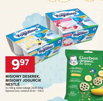 Misiowy Deserek Nestlé Yogolino 4-pak promocja w Stokrotka